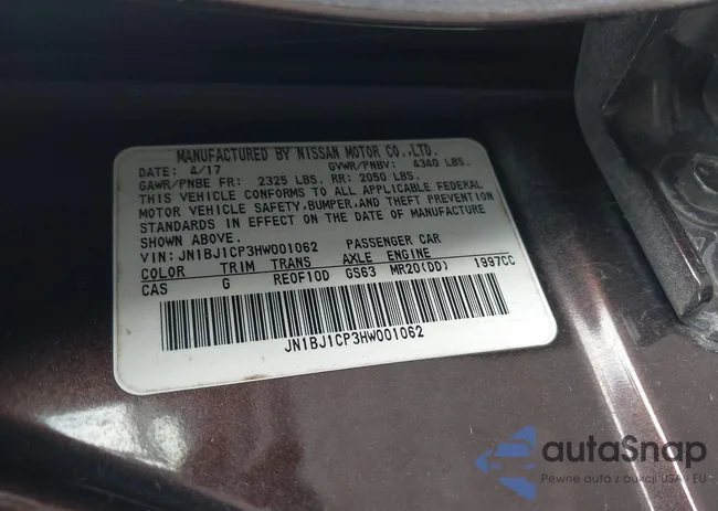 JN1BJ1CP3HW001062: 43986456