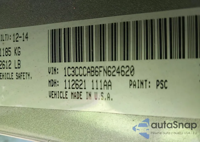 1C3CCCAB6FN624620: 43986570