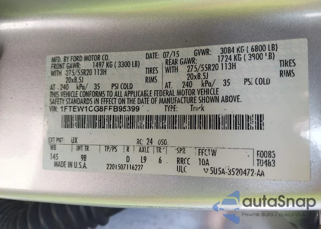 1FTEW1CG8FFB95399: 43986581