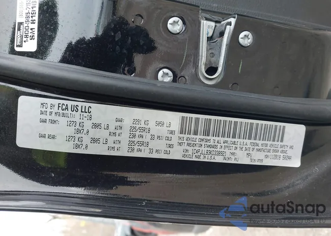 1C4PJLLB3KD338921: 43986602