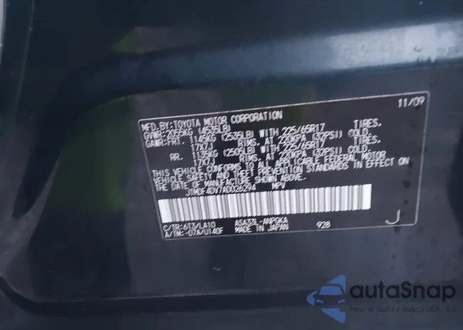 JTMDF4DV7AD026294: 43986630