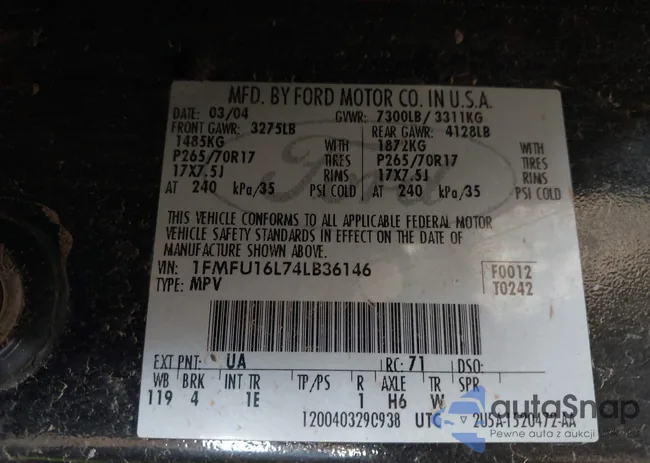 1FMFU16L74LB36146: 43986651