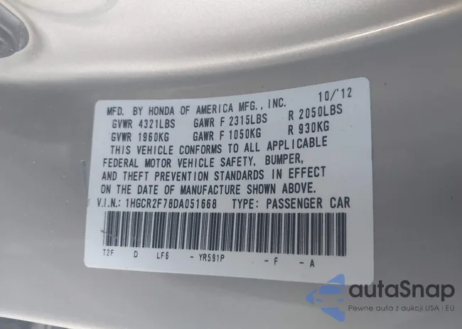 1HGCR2F78DA051668: 43987765