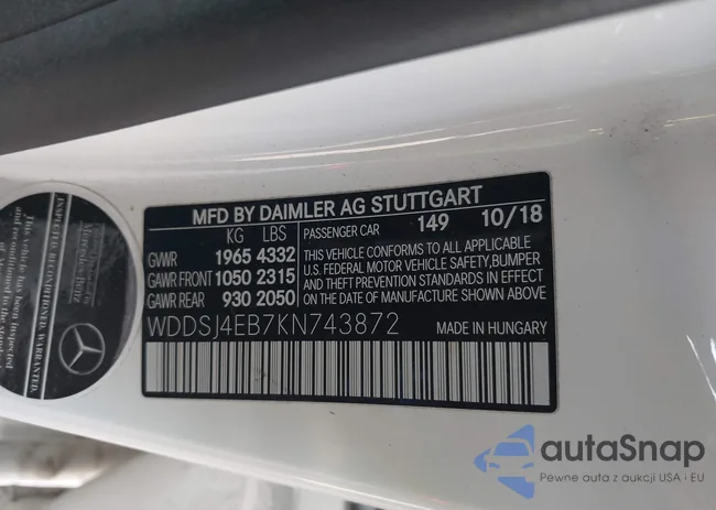 WDDSJ4EB7KN743872: 43987784