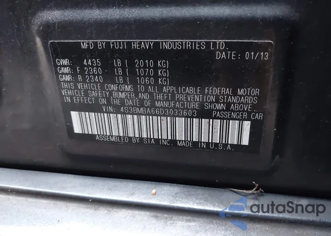 4S3BMBA66D3033603: 43987792