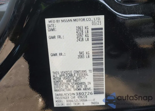 1N4BL4CV1PN380726: 43987799