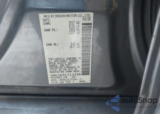 1N4AL3AP9JC213396: 43987816