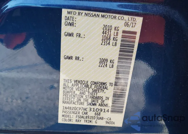 1N4BZ0CP7HC310914: 43987897