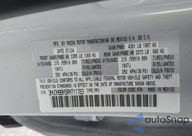 3MVDMBBM3RM711783: 43987917