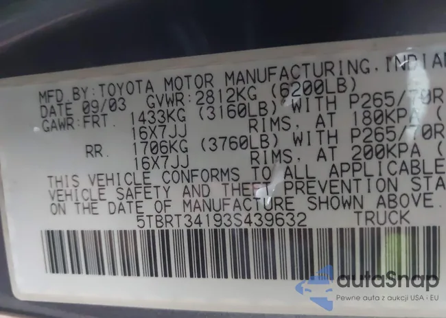 5TBRT34193S439632: 43987985