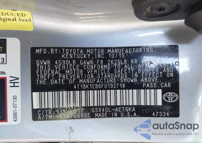 4T1BK1EB6FU192718: 43988000