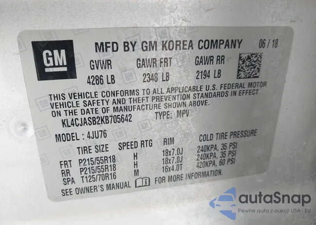 KL4CJASB2KB705642: 43988148