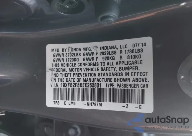 19XFB2F8XEE262801: 43988166