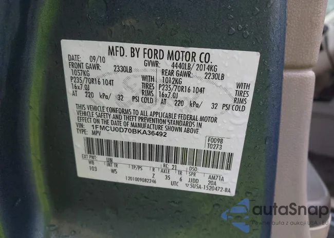 1FMCU0D70BKA36492: 43988177