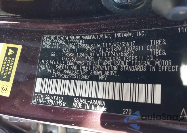 5TDBK3EH2CS113467: 43988214