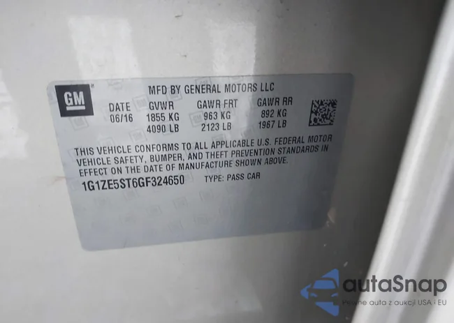 1G1ZE5ST6GF324650: 43987293