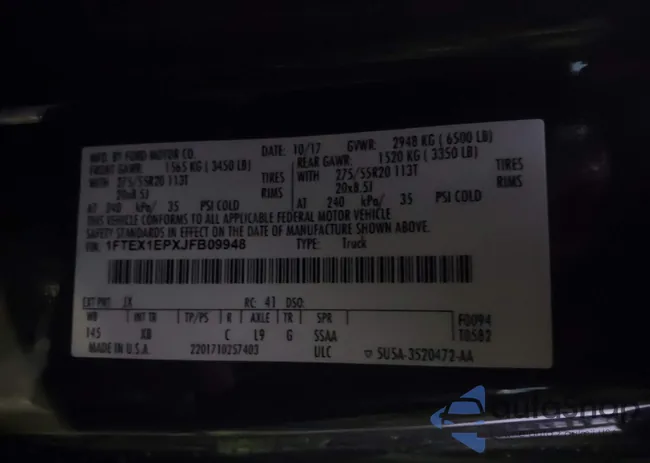 1FTEX1EPXJFB09948: 43987294