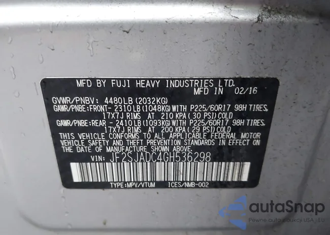 JF2SJADC4GH536298: 43987316