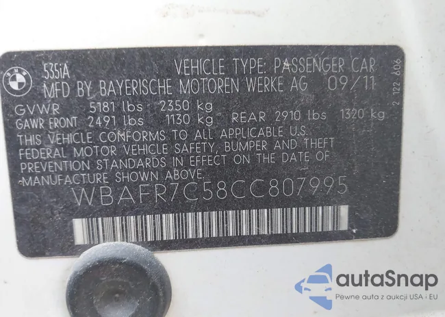 WBAFR7C58CC807995: 43987331