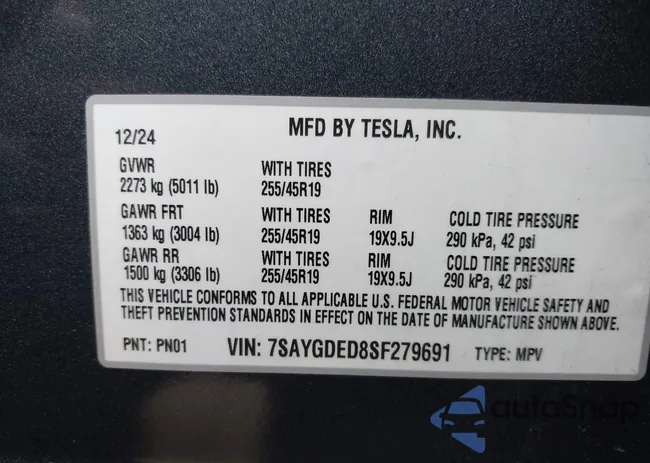 7SAYGDED8SF279691: 43987400