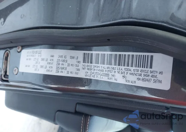 1C4PJMDS4GW333999: 43987479