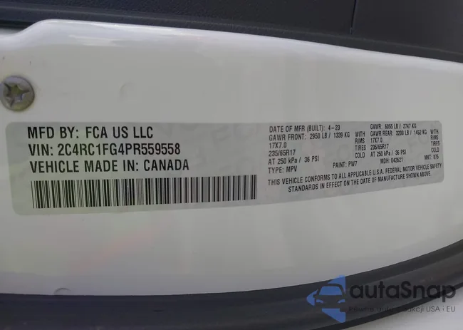 2C4RC1FG4PR559558: 43987521