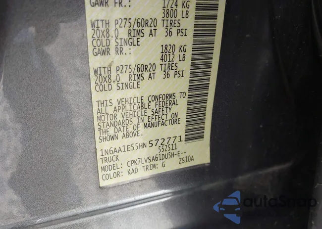 1N6AA1E55HN572771: 43987568