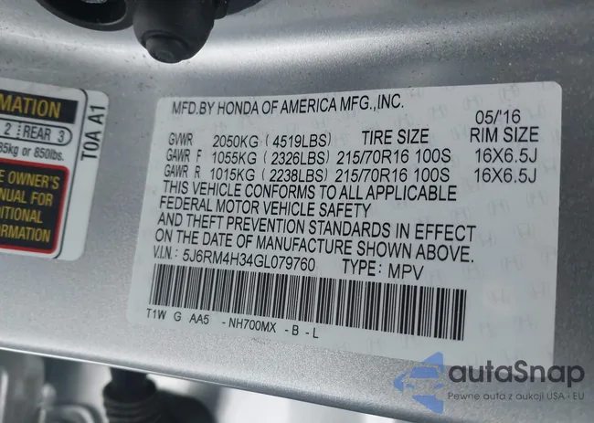 5J6RM4H34GL079760: 43987642