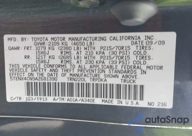 5TENX4CN9AZ681390: 43988923