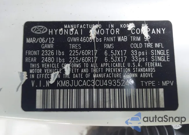 KM8JUCAC3CU493524: 43988964