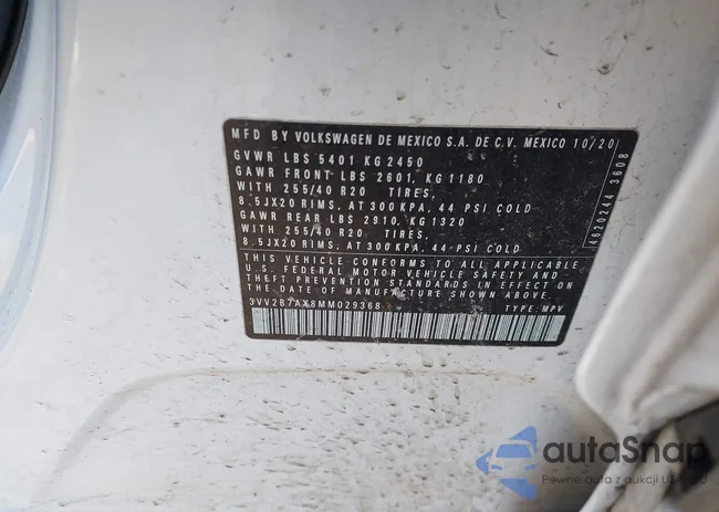 3VV2B7AX8MM029368: 43989002