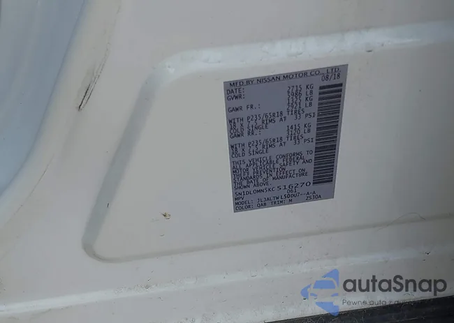 5N1DL0MN5KC516270: 43989038