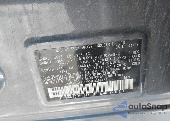 4S4BRBPC4E3306453: 43989167