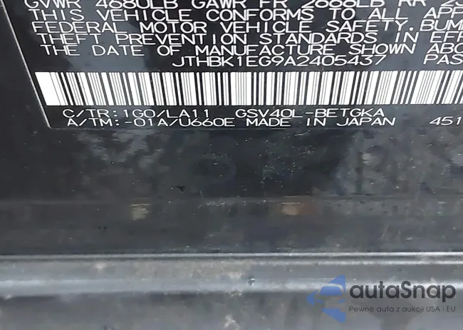 JTHBK1EG9A2405437: 43989242