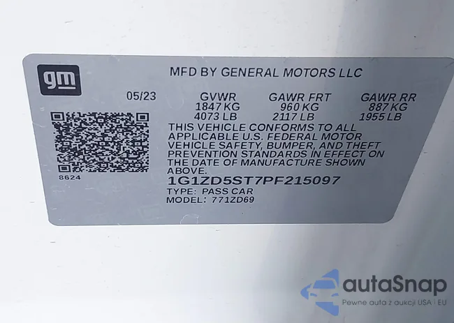 1G1ZD5ST7PF215097: 43988506