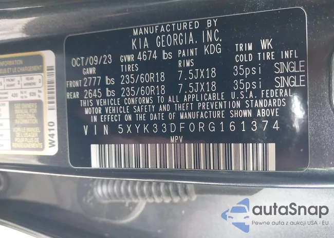 5XYK33DF0RG161374: 43989742