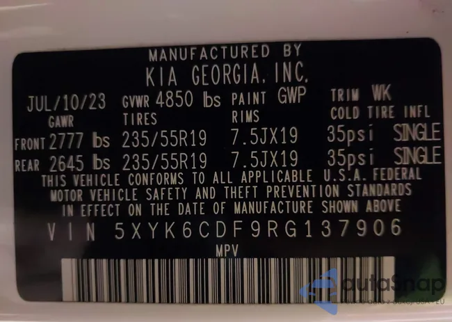 5XYK6CDF9RG137906: 43989801