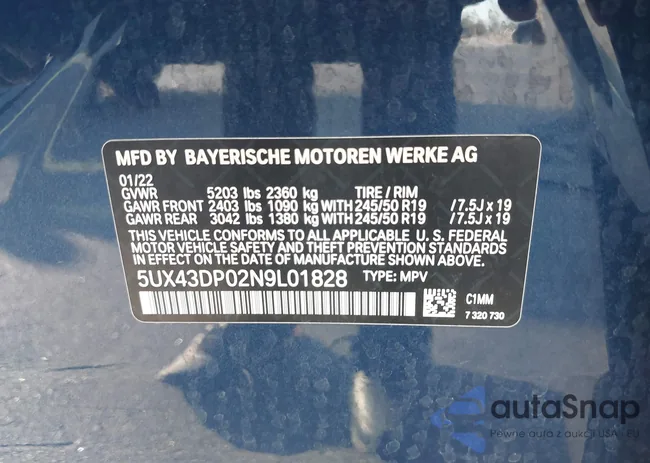 5UX43DP02N9L01828: 43989844