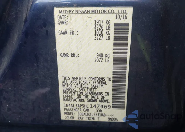 1N4AL3AP5HC147469: 43990064