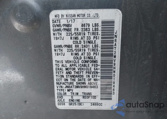 JN8AT2MV9HW019463: 43990102