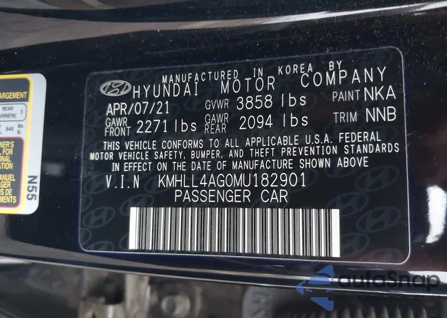 KMHLL4AG0MU182901: 43990118