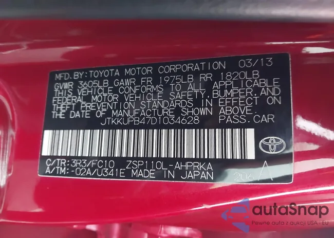 JTKKUPB47D1034628: 43990152