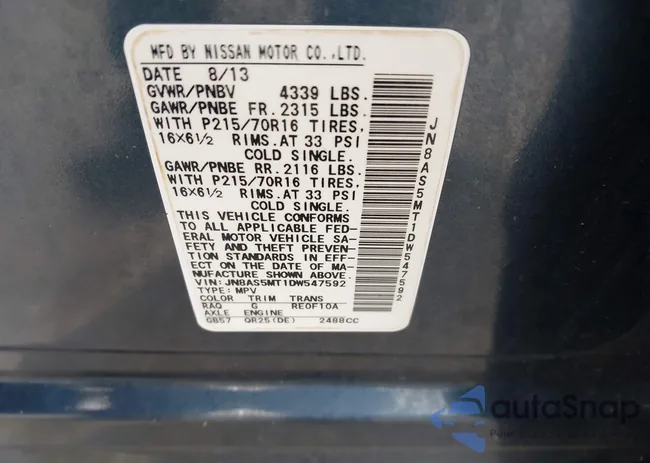 JN8AS5MT1DW547592: 43990199