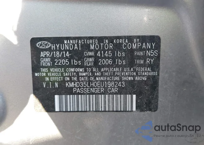 KMHD35LH0EU198243: 43990265