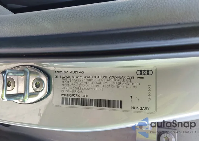 WAUEFGFF7F1019380: 43989573