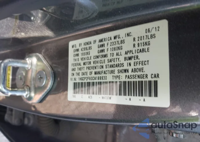 1HGCP2F60CA189930: 43989613