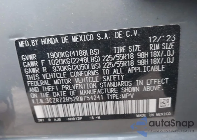 3CZRZ2H52RM754241: 43990699