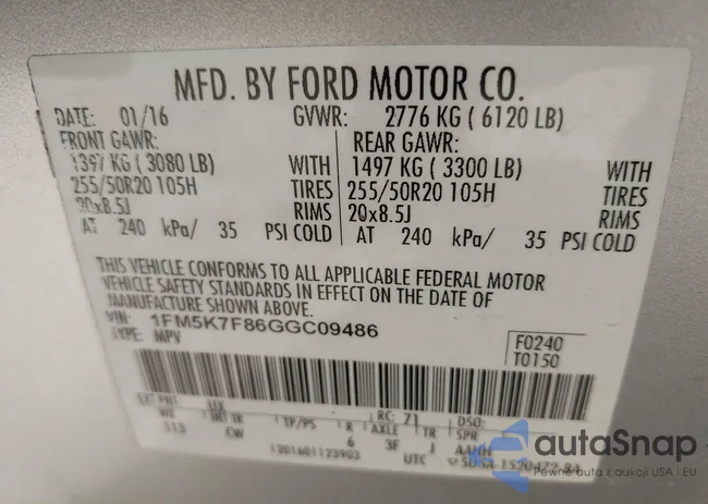 1FM5K7F86GGC09486: 43990748