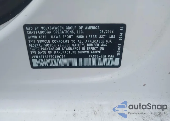 1VWAS7A34EC120791: 43990805