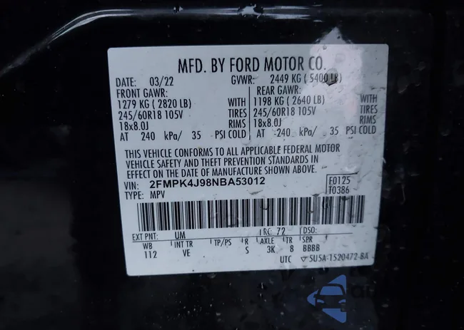 2FMPK4J98NBA53012: 43990950